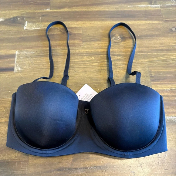 Savage X Fenty Black Sexy Bra Wired 32D Support push Up - Picture 1 of 5